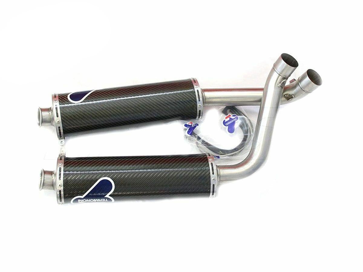 042CR - PAIR OF RACING CARBON SILENCERS TERMIGNONI DUCATI 748/916/996/998