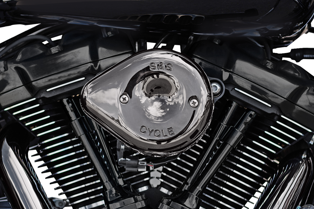 S&amp;S Cycle Stealth Mini Teardrop Air Cleaner - M8 - Lava Chrome