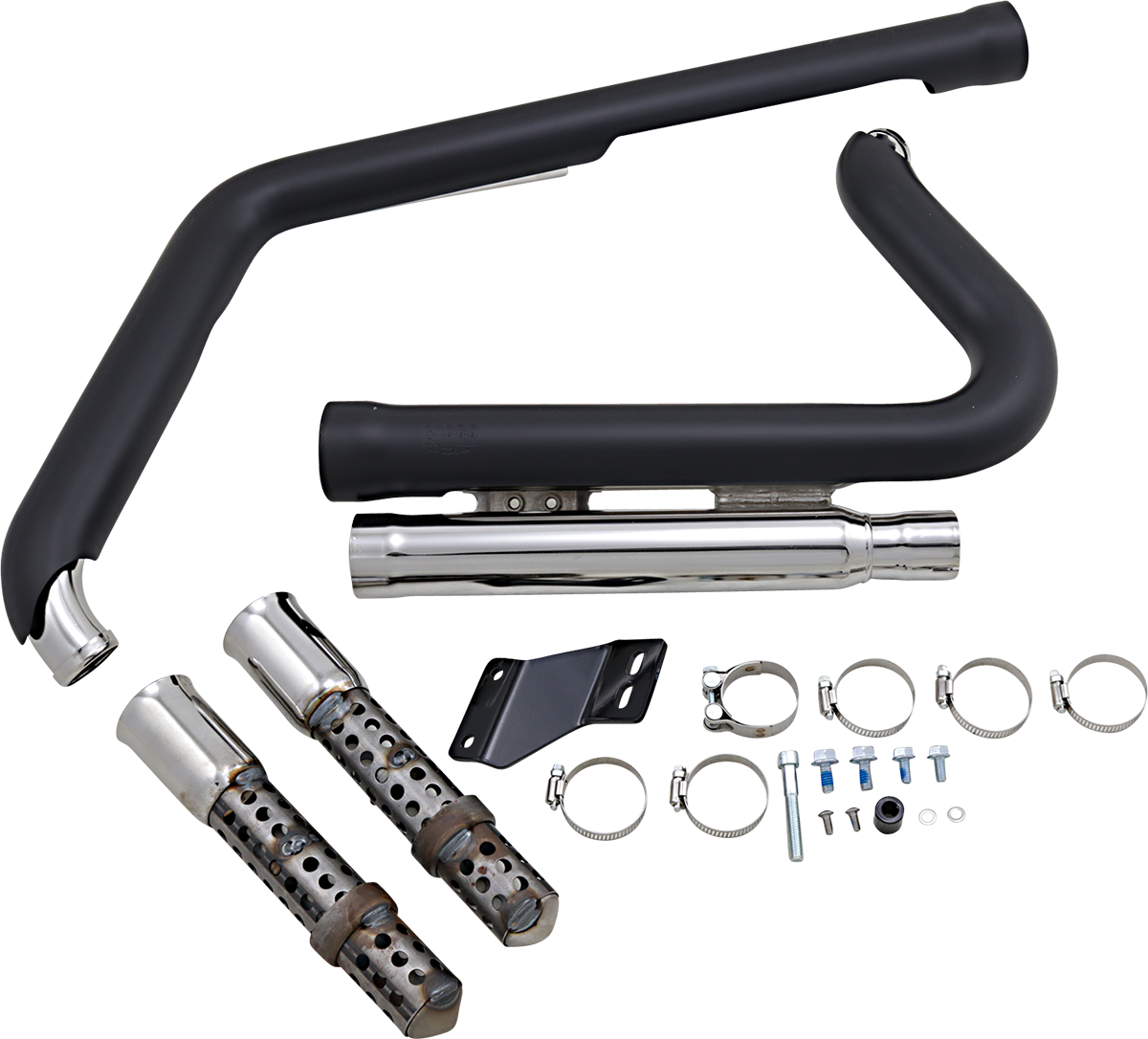 Cobra 909 Exhaust - Black - '12-'17 Softail