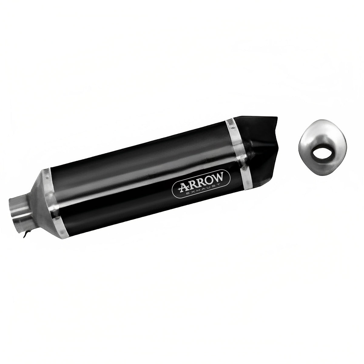 Arrow 71723AKN Race-Tech Aluminium Dark Slip On With Carbon End Cap