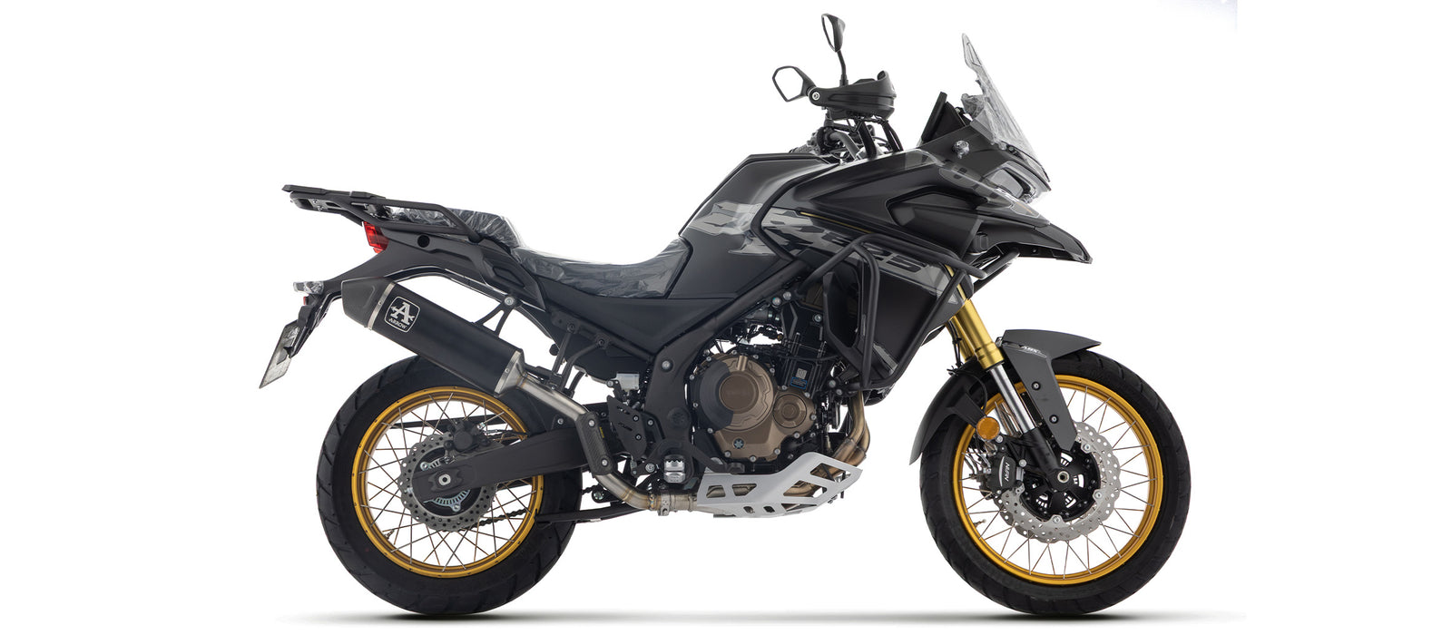 72694AKN Indy Race Aluminium Dark Slip On With Carbon End Cap