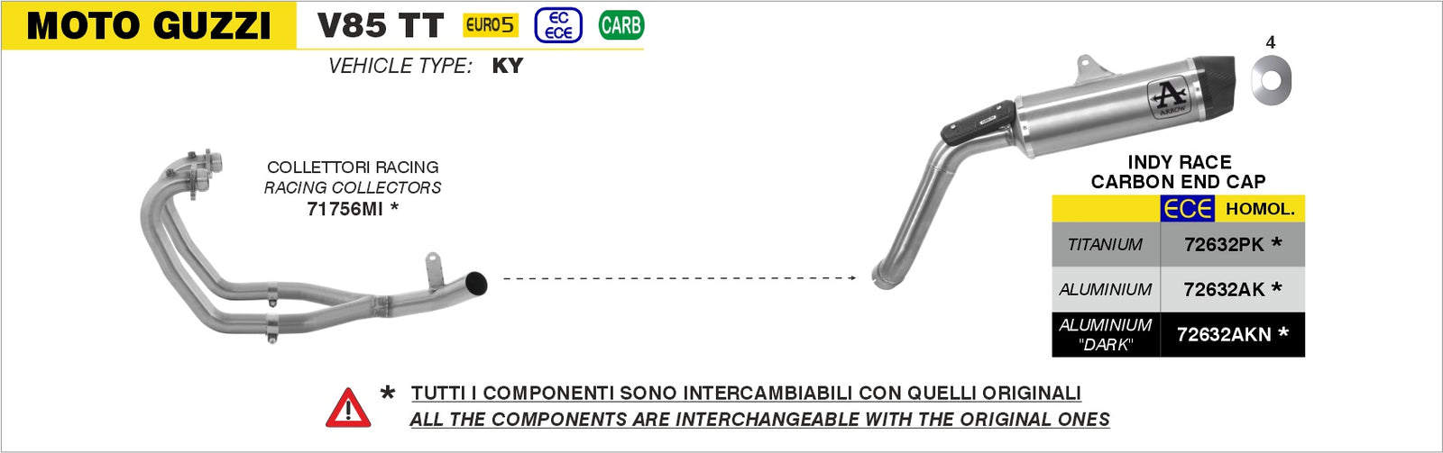 Arrow 71756MI Racing Headers
