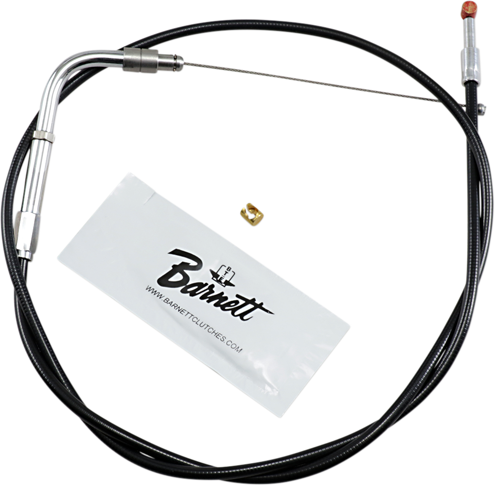 Barnett Black Vinyl Throttle Cable - +3" Size - 34" Length