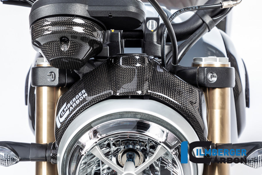 Ilmberger Carbon Headlight Cover Surface Ducati Scrambler 1100 From 2017 - Gloss