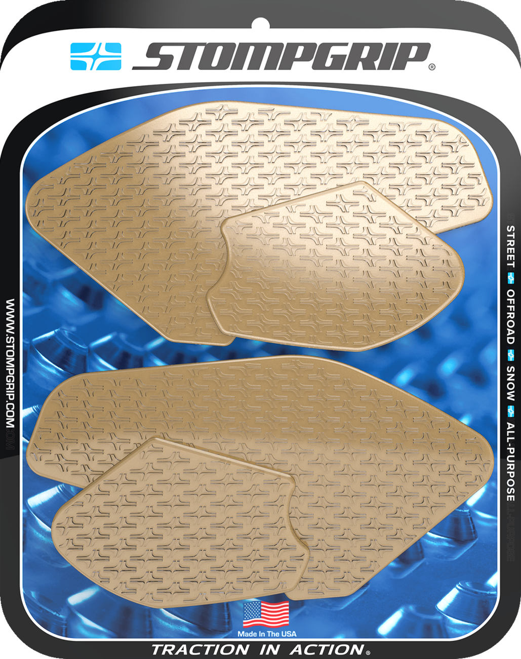 StompGrip Tank Grips - Icon - Clear - Yamaha - MT '22-'24