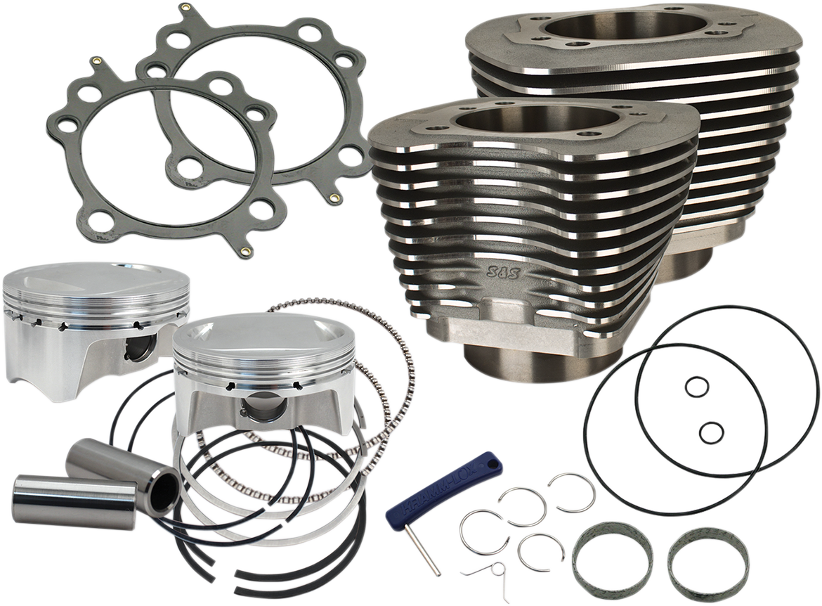S&S Cycle 4" Big Bore Bolt-In Sidewinder® Cylinder Kit - 100" - Black