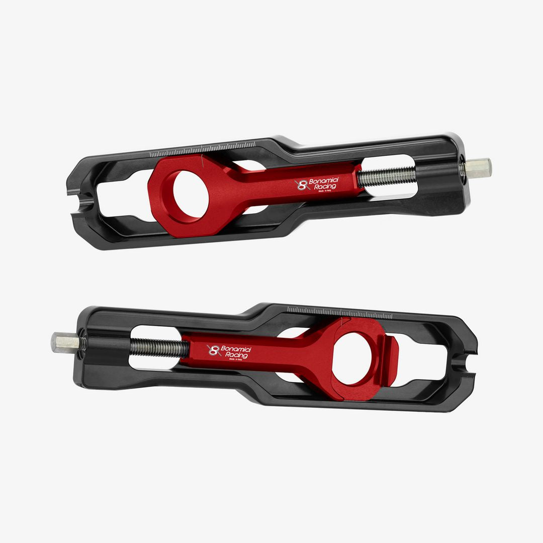 Bonamici Racing Chain Adjuster - Aprilia RSV4 - RED