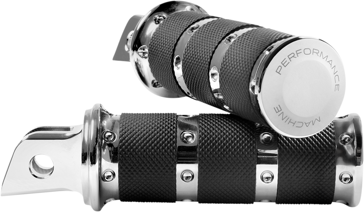 Performance Machine (PM) Foot Pegs - Chrome - XLS - M8