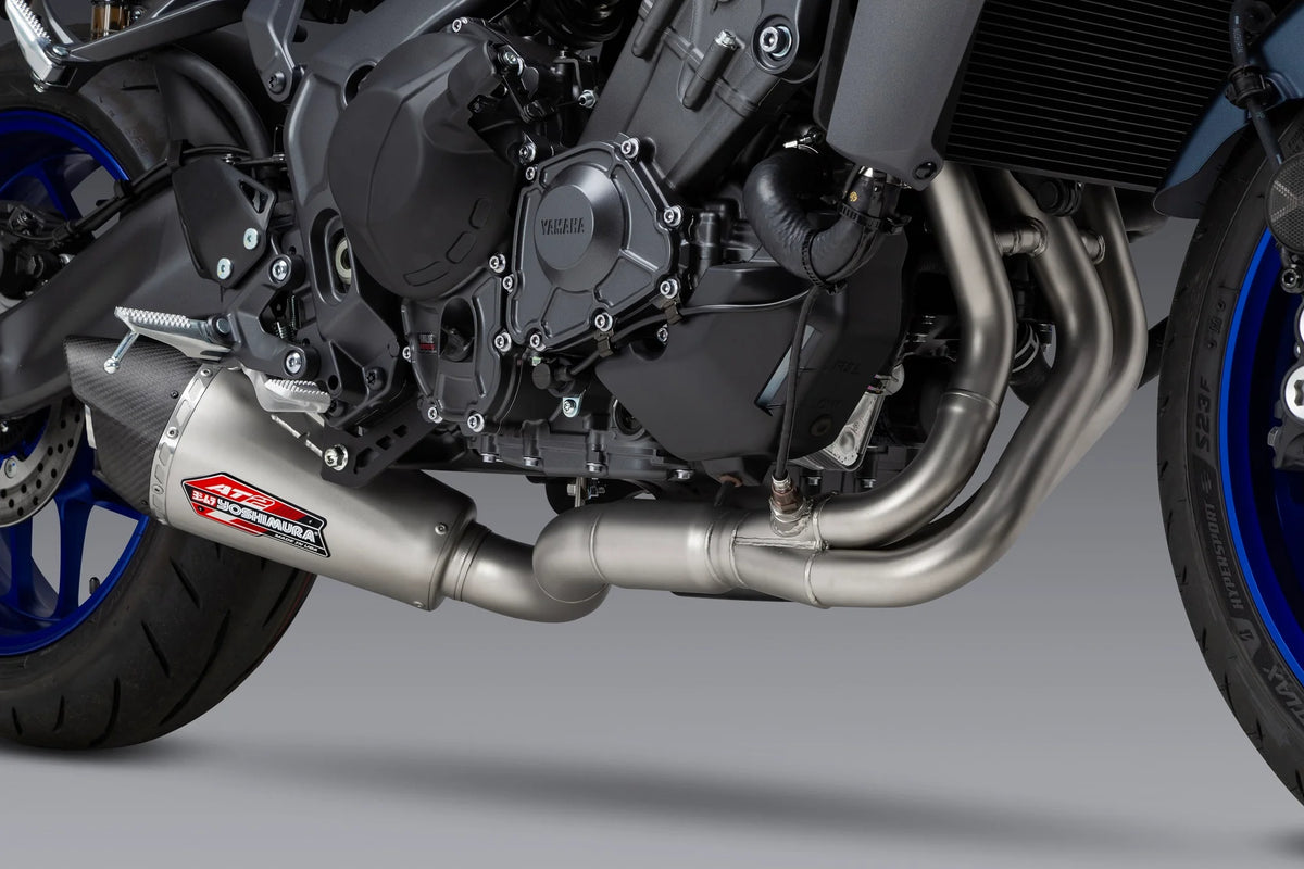 Yoshimura MT-09 21-26 / XSR 900 22-25 Race AT2 Stainless Full Exhaust, W/ Stainless Muffler