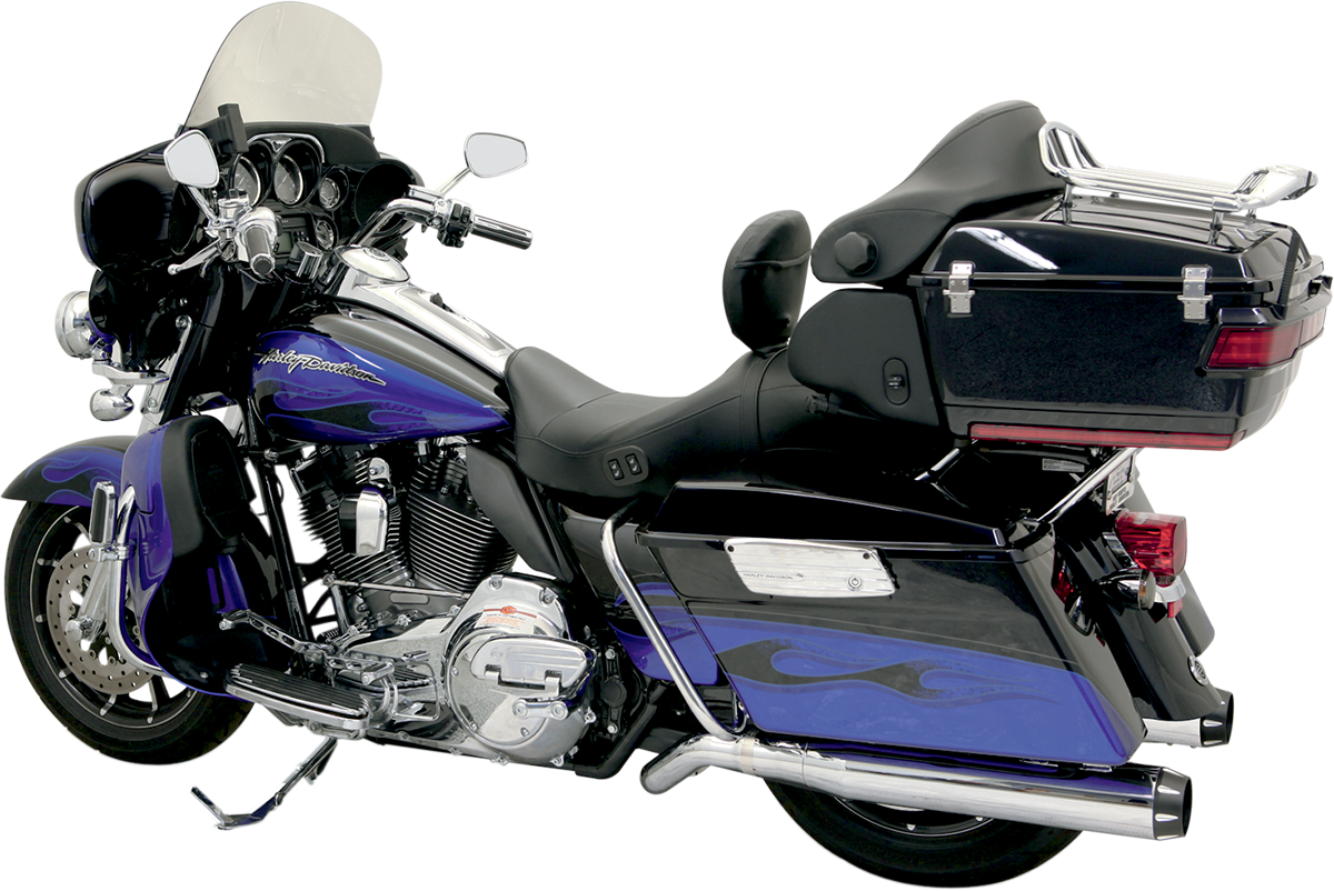 Bassani Xhaust Pseudo Left-Side Muffler For Road Rage II B1 Exhaust System - Chrome - FL '09-'16