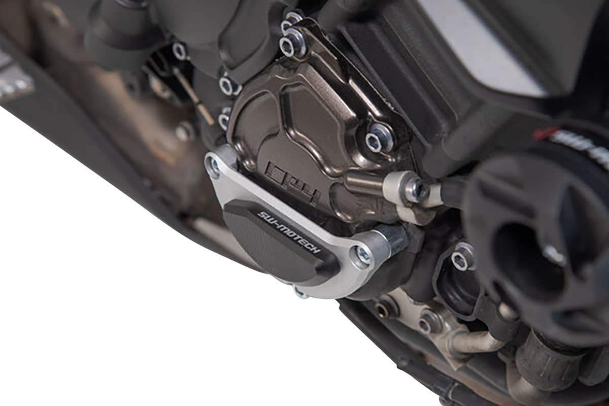 SW-Motech Engine Case Protector - Black/Silver - Yamaha - MT-