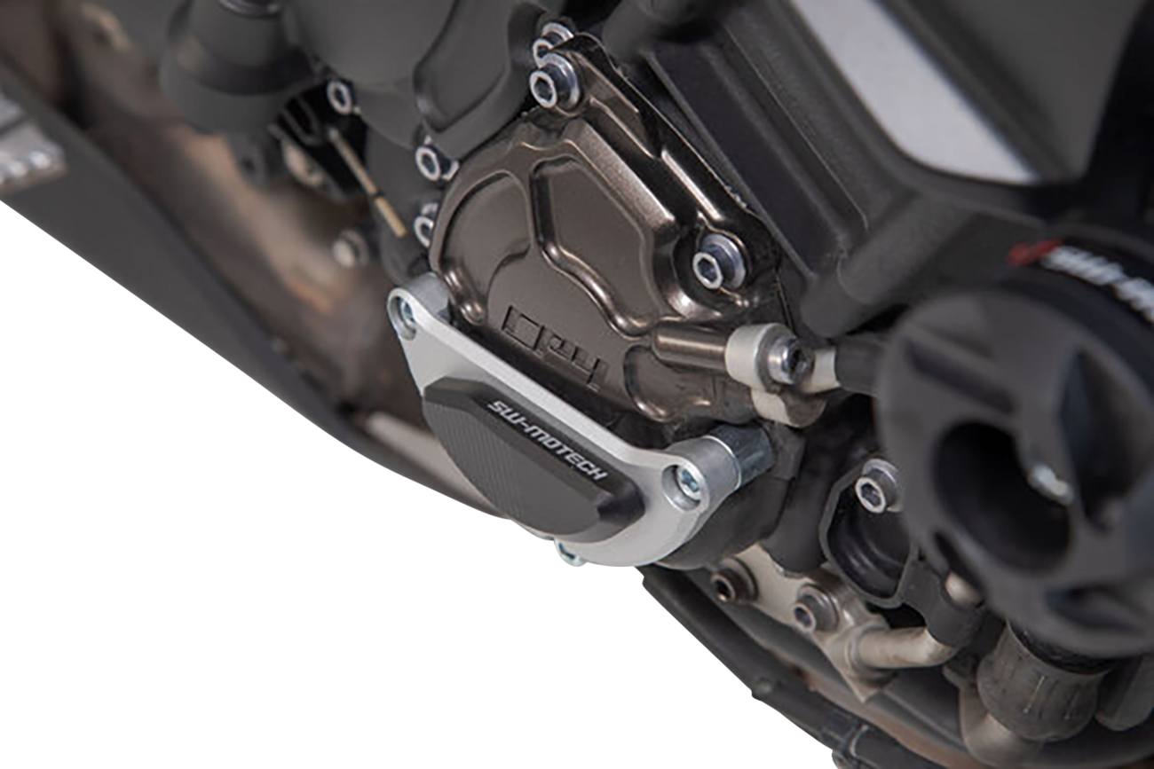 SW-Motech Engine Case Protector - Black/Silver - Yamaha - MT-