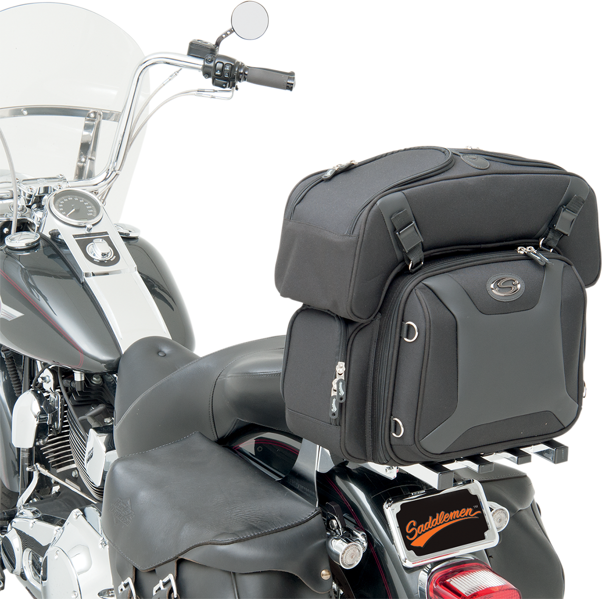 Saddlemen FTB2500 Sport Sissy Bar And Combo Bag