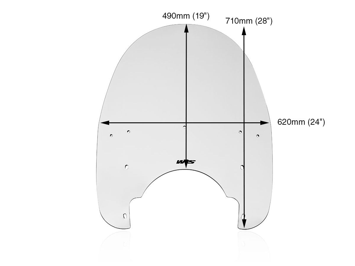 WRS TOURING WINDSCREEN 28" HARLEY DAVIDSON HERITAGE SOFTAIL 1988-2006
