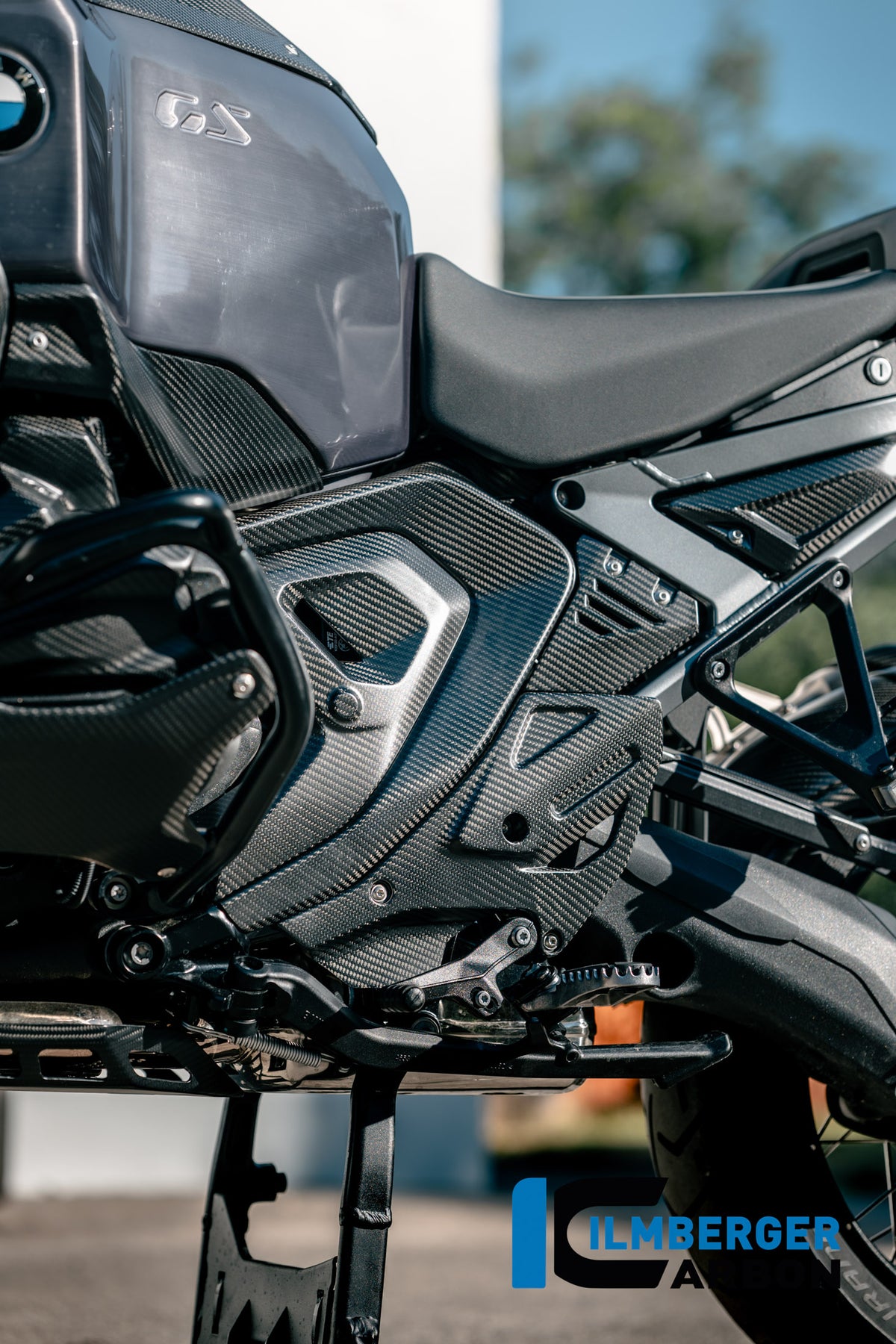 Ilmberger Carbon Heel Guard Left BMW R 1300 GS Adventure - Matte / Twill