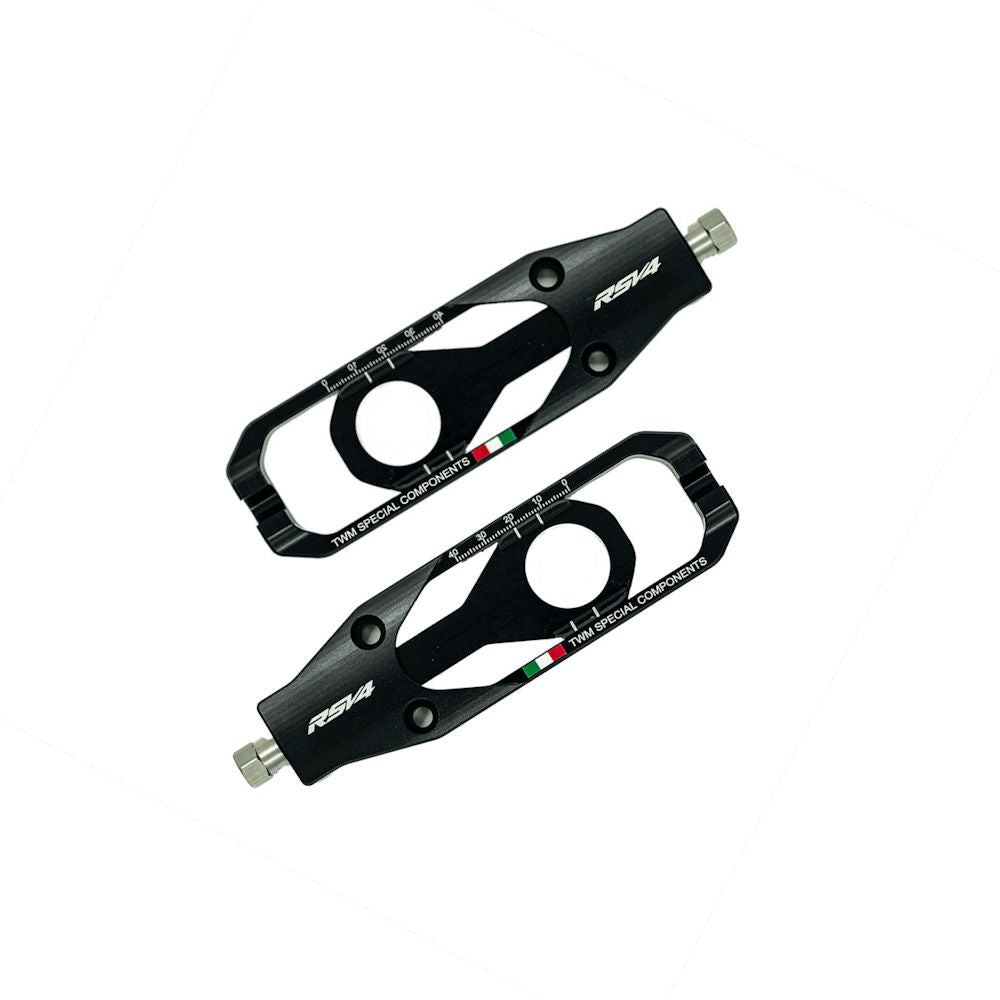 TWM WSBK Billet Chain Adjusters for Aprilia RSV4 1100 RR Factory 21-25