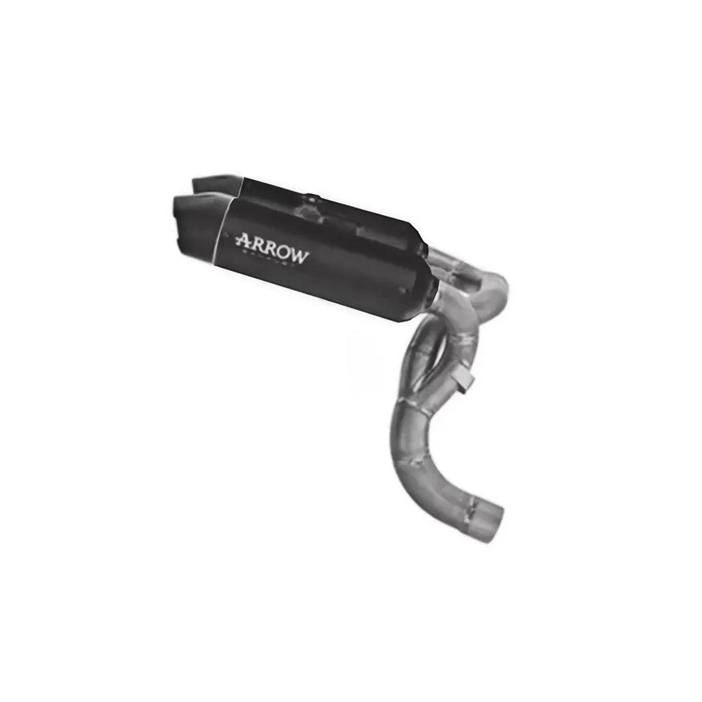 Arrow 77004PRN Round-Sil Black Titanium Slip On Exhaust Ducati