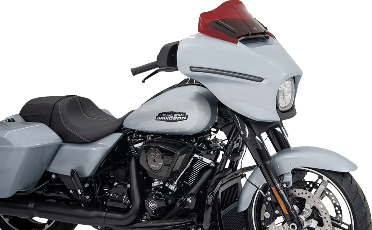Klock Werks Kolor Flare® Windshield - 8" - Red - '23-'25 FLHX