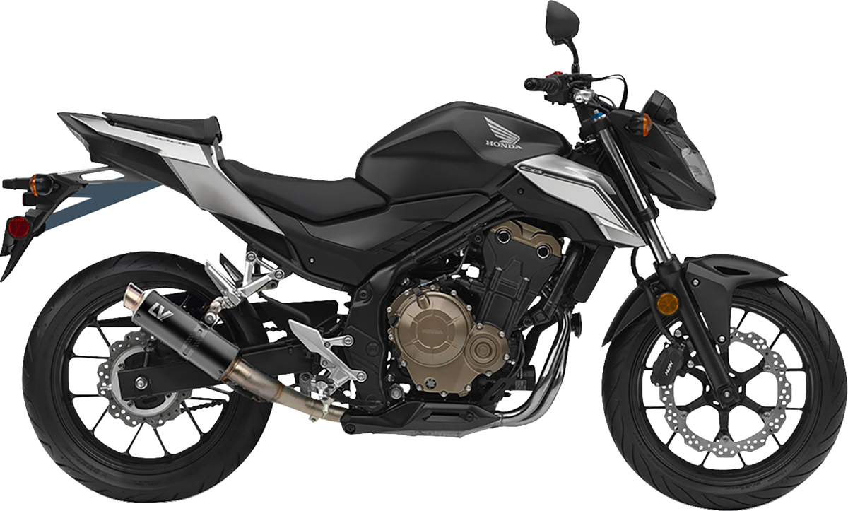 LeoVince GP Corsa Slip-On Muffler - Black Edition - CB/CBR 500