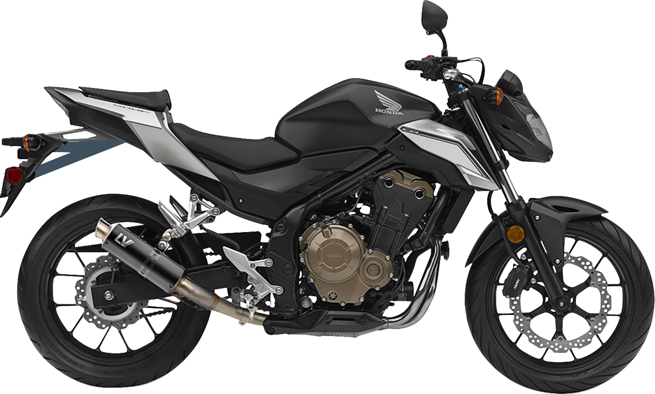 LeoVince GP Corsa Slip-On Muffler - Black Edition - CB/CBR 500