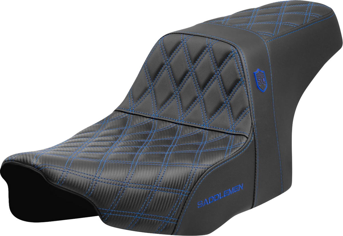 Saddlemen Pro Series SDC Performance Seat - Blue Stitching - W/O Backrest - FLT/FLH '23-'24
