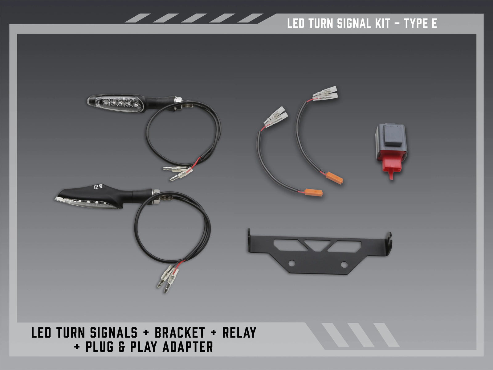 Yoshimura Type E Standard LED Signal Kit For V2 Fender Eliminators
