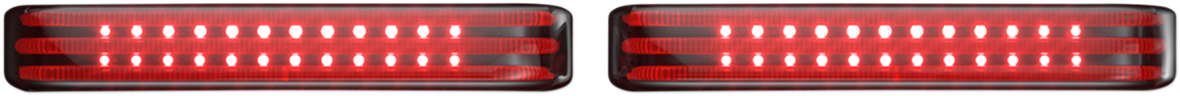 Custom Dynamics Saddlebag LED Lights - Sequential - Chrome/Smoke