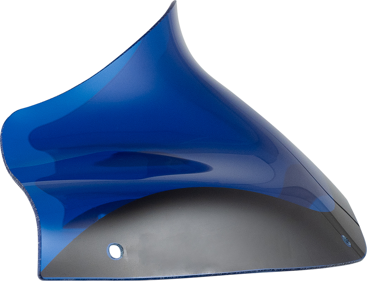 Klock Werks Kolor Flare® Windshield - 8" - Blue - '98-'13 FLTR