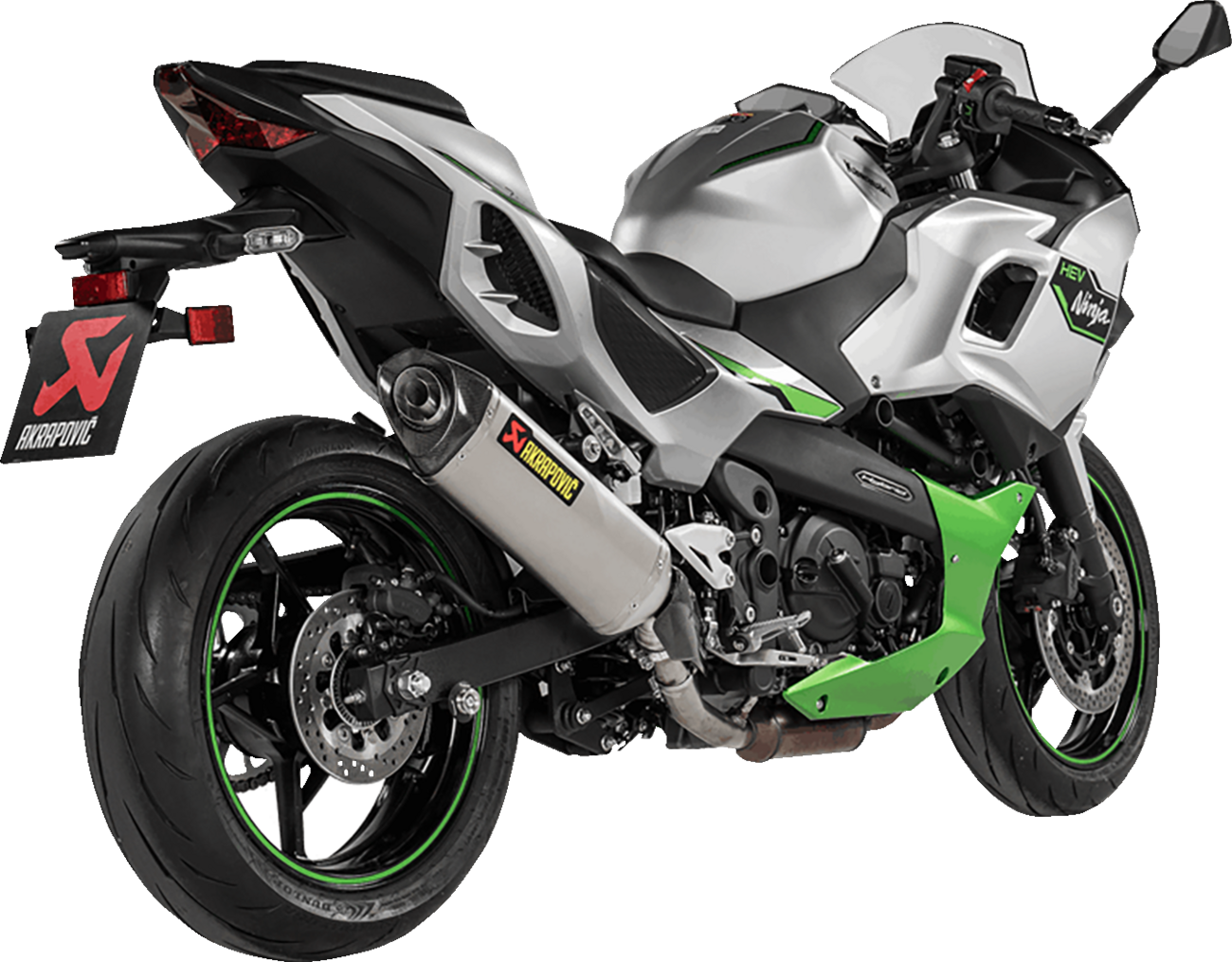 Akrapovic Slip-On Line Muffler - Titanium - Ninja 7/Z7 Hybrid