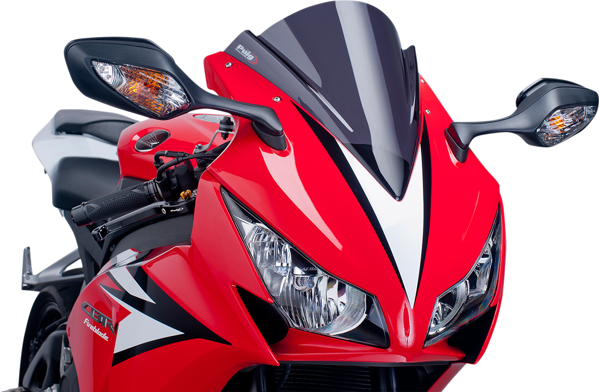 PUIG HI-Tech Parts Race Windscreen - 13-3/8" - Dark Smoke - CBR1000RR