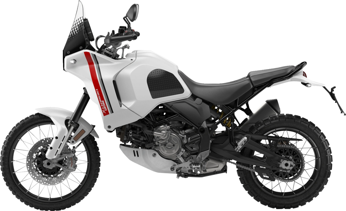 StompGrip Tank Grips - Volcano - Black - Ducati - DesertX '22-'25