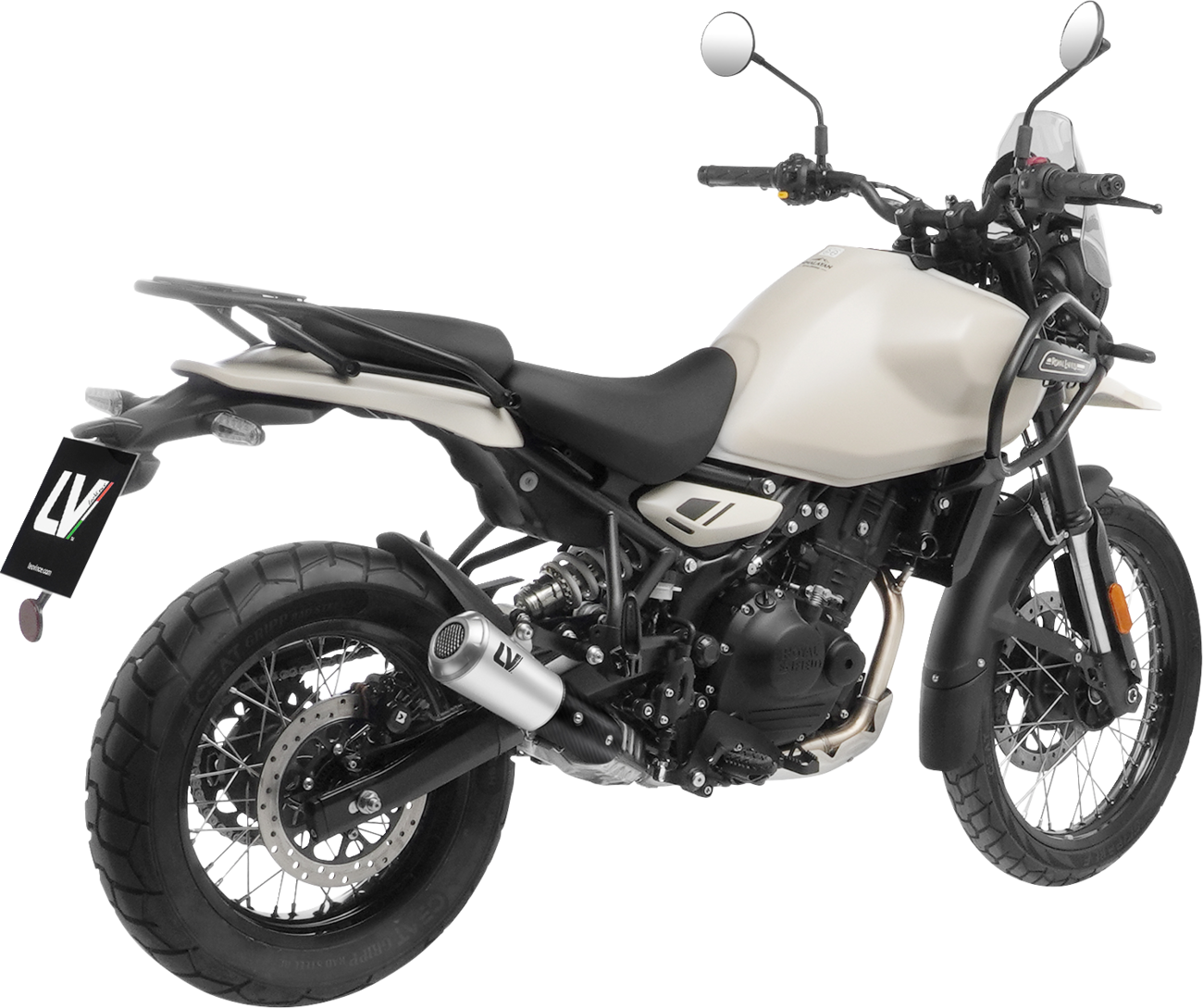 LeoVince LV-10 Slip-On Muffler - Matte / Natural