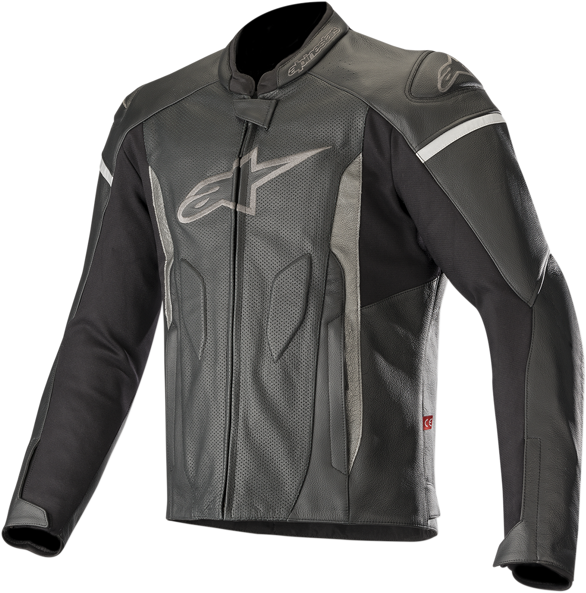 Alpinestars Faster Airflow Leather Jacket - Black - US 46 / EU 56