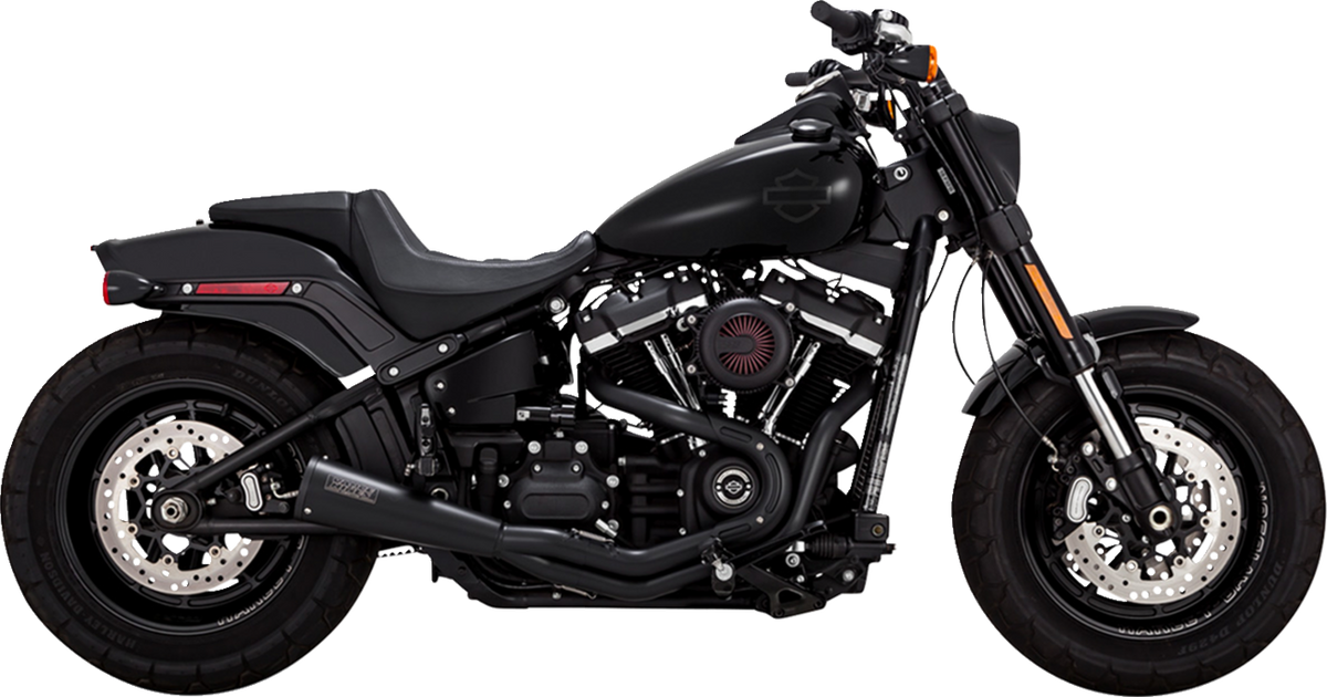 Vance &amp; Hines 2-Into-1 Upsweep Exhaust System - Black - Stainless Steel