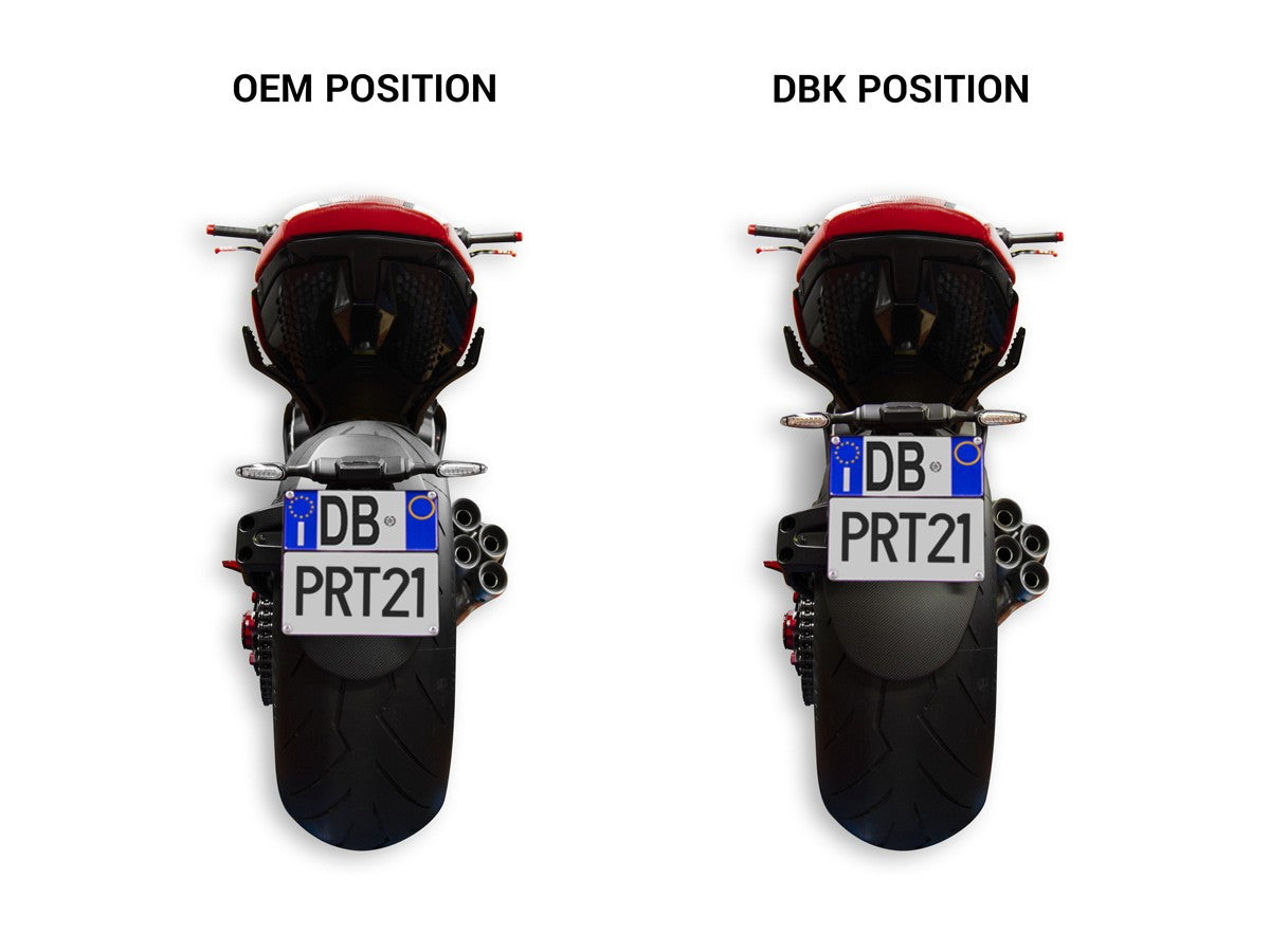 Ducabike DBK PRT21 - Diavel V4 Adjustable License Plate Holder
