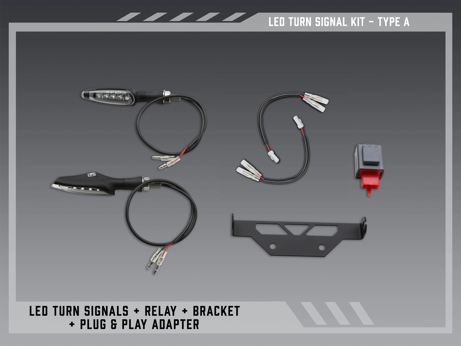 Yoshimura Type a Standard LED Signal Kit For V2 Fender Eliminators