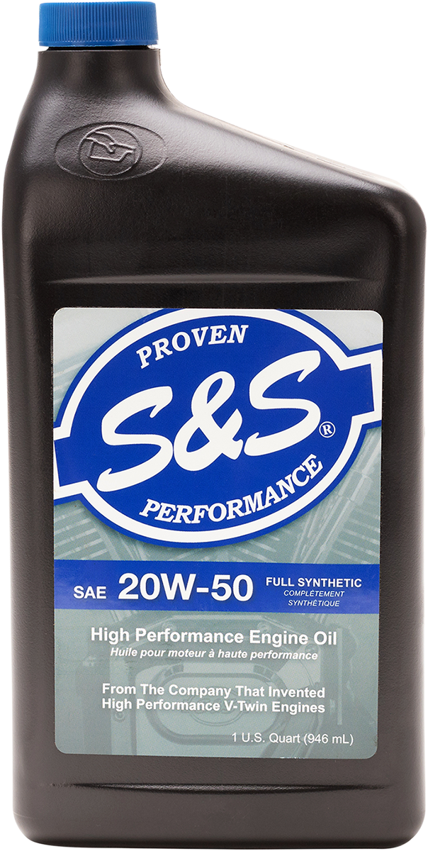 S&amp;S Cycle Synthetic Oil 20w-50 - 1 U.S. Quart