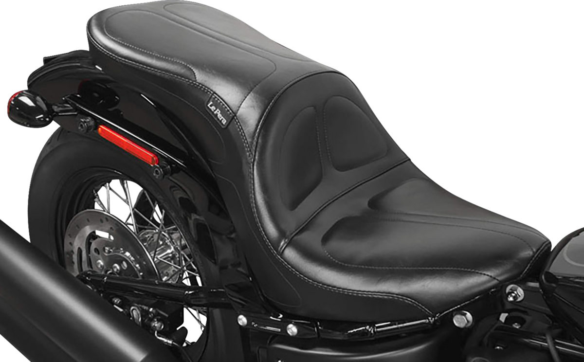 Le Pera Maverick Seat - Stitched - Black - FL/FX '18-'25