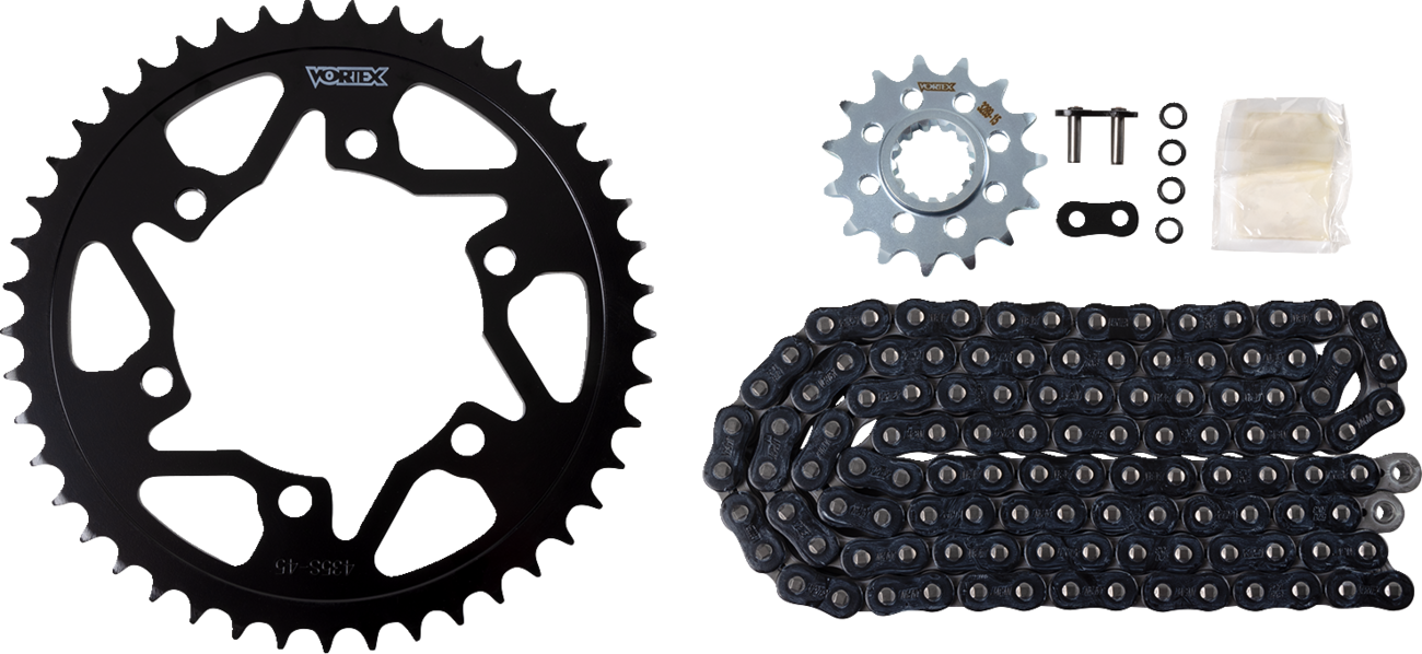 Vortex Chain And Sprocket Kit - HFRS - Black - Yamaha YZF-R1