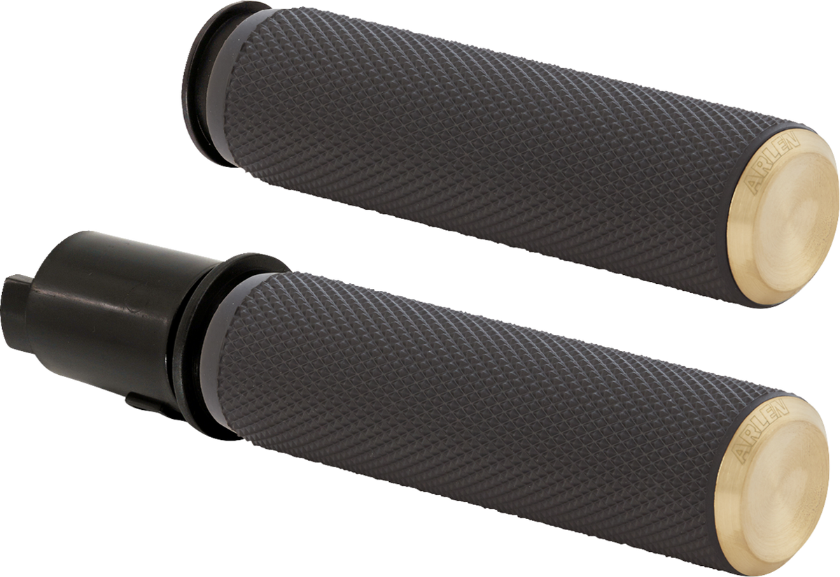 Arlen NESS Knurled Grips - TBW - Brass