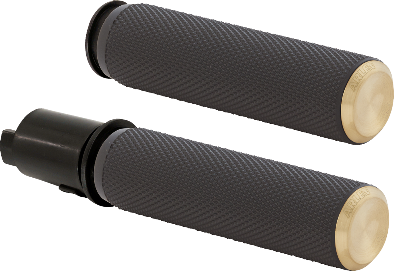 Arlen NESS Knurled Grips - TBW - Brass