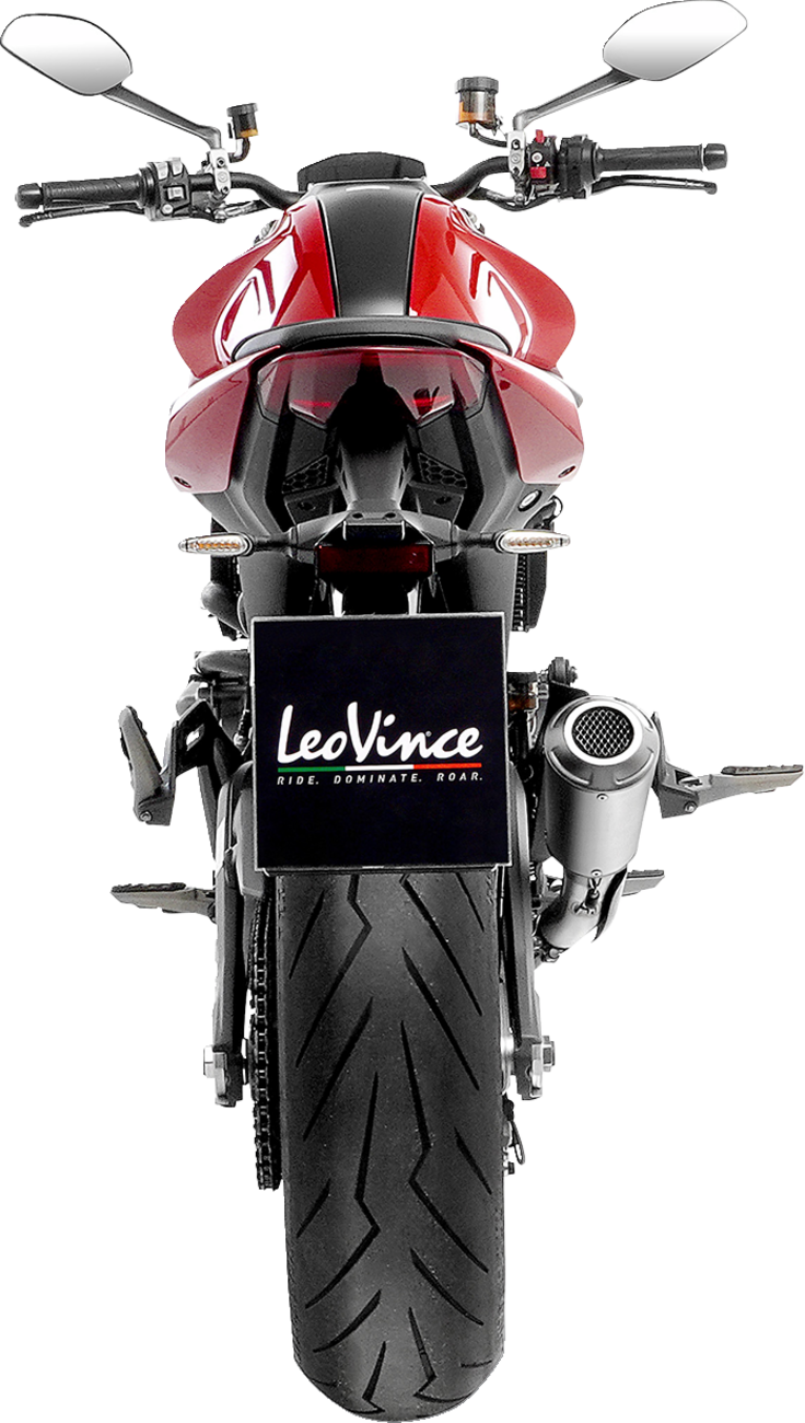 LeoVince LV-10 Slip-On Muffler - Silver