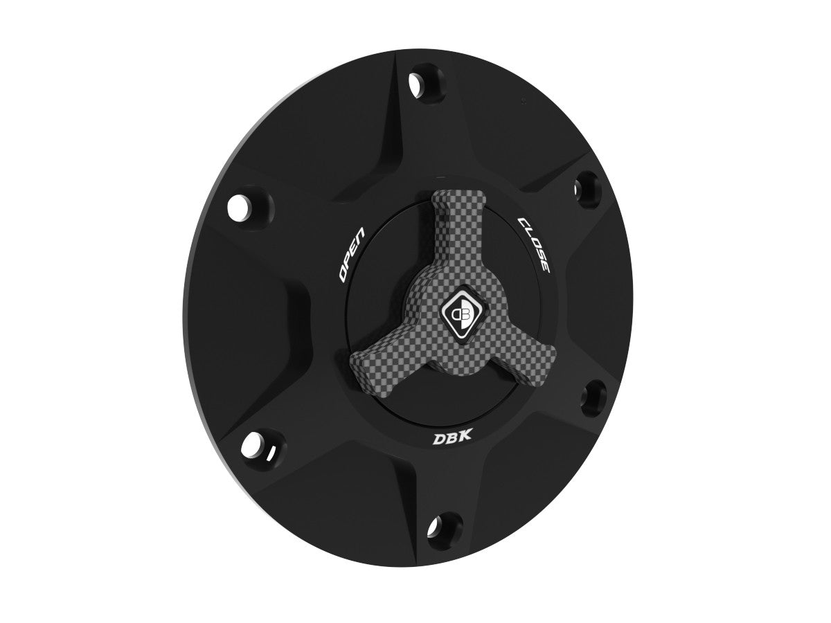Ducabike DBK Ducati Quick Release Fuel Tank Cap - Black / Red