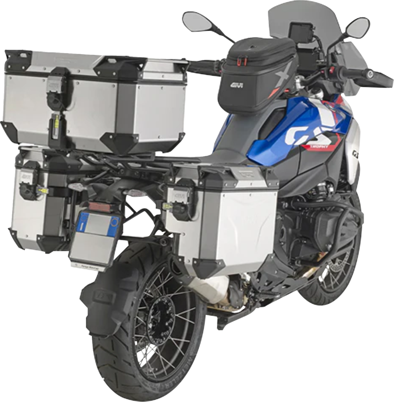 GIVI Outback Evo Top Case - 58 Liter - Silver