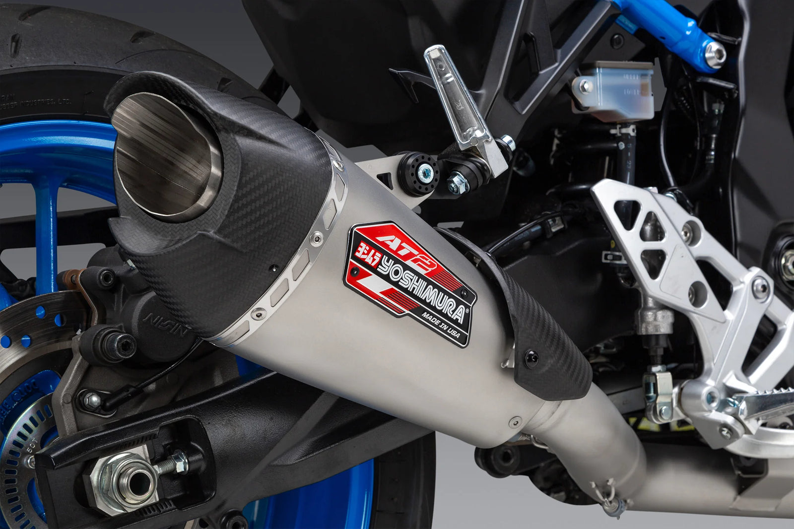 Yoshimura GSX-8S/R/T/TT 23-26 Race AT2 Stainless Full Exhaust, W/ Stainless Muffler