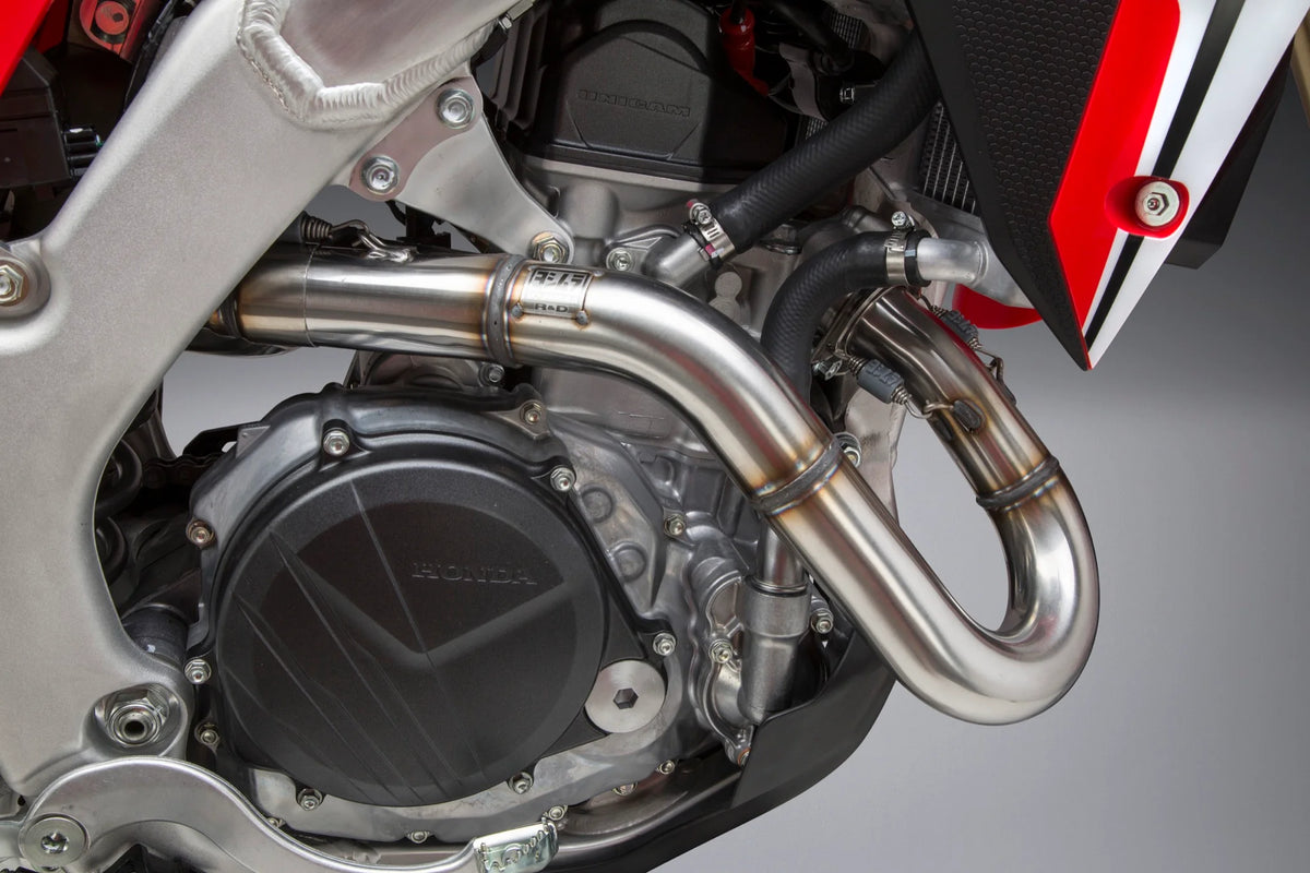 Yoshimura CRF450R/RX 17-20 / CRF450R-S 2022 RS-9T Stainless Full Exhaust, W/ Stainless Mufflers