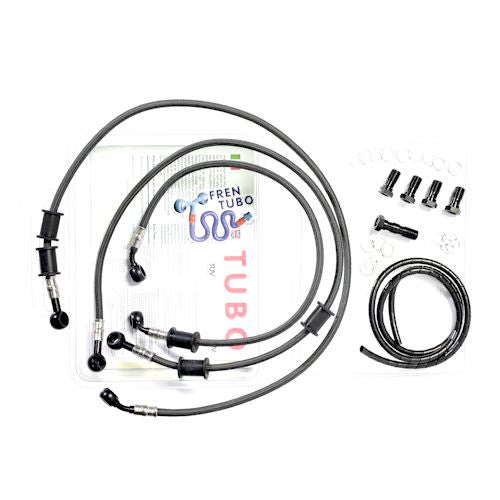 Fren Tubo Carbon Fiber Braided Brake Line Kit Yamaha YZF R6 06-16