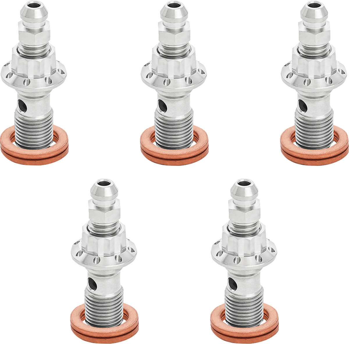 Arlen NESS Banjo Bolt 5-Pack - 10mm - Polished