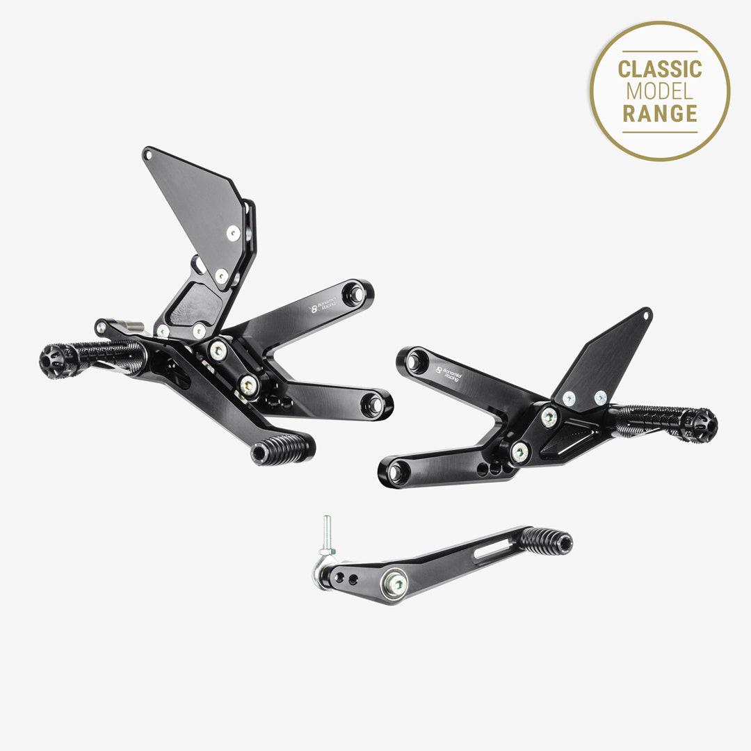 Bonamici Racing Adjustable Rearsets - Triumph Street Triple 675