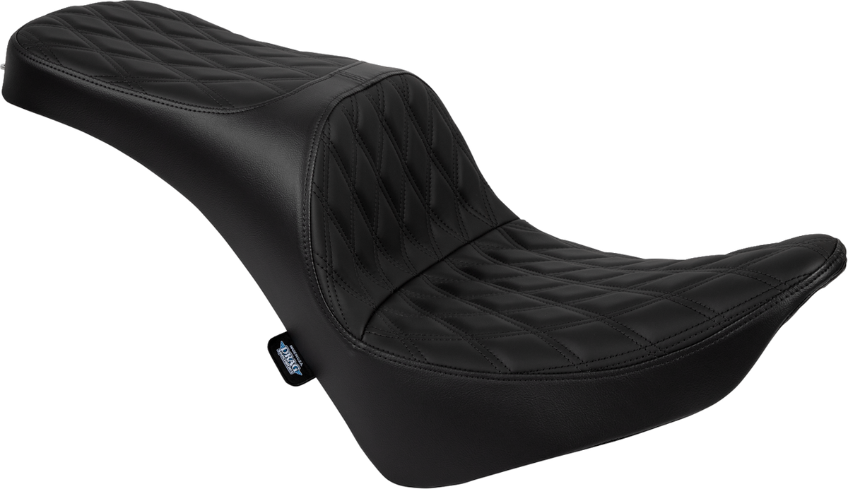 Drag Specialties Seats Freedom Seat - Solar Leather - Double Diamond Black Stitch - FL/FX '18-'25